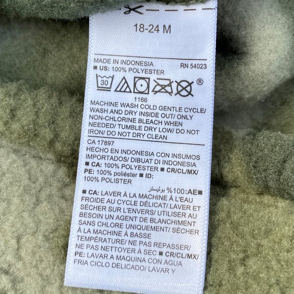 Old Navy Olive Camouflage Crew-Neck Sherpa Dress - Picture 10 of 11